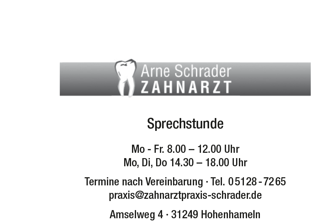 Arne Schrader
Zahnarzt